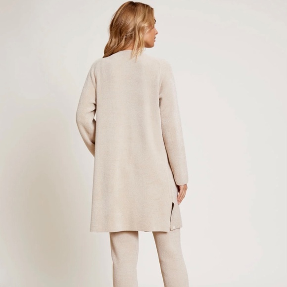 Barefoot Dreams Cozy Chic Ultra Lite Wide Collar Jacket Sand Dollar SZ XL - Picture 3 of 16